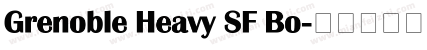 Grenoble Heavy SF Bo字体转换